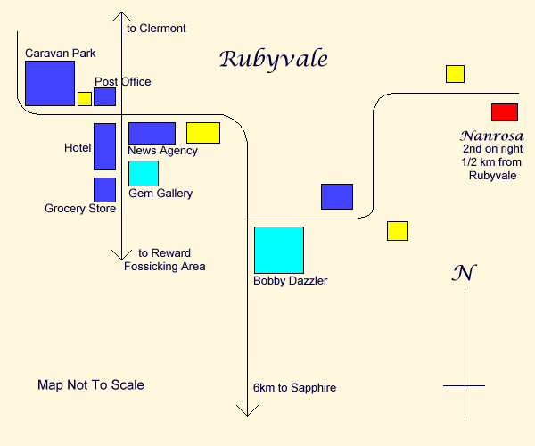 Map of Rubyvale